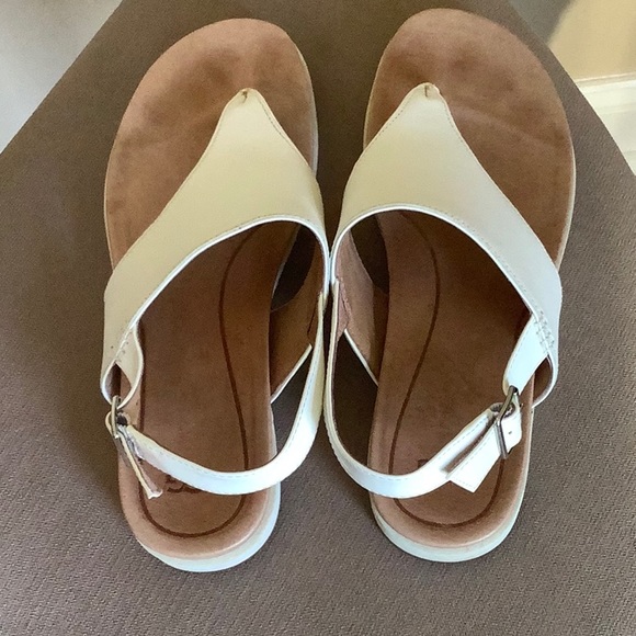 UGG White Sandals - Picture 6 of 9